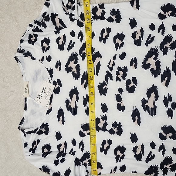 NWT Hope Horizon Stylish Animal Print Long Sleeve Top Size Large Multicolor - Picture 8 of 11